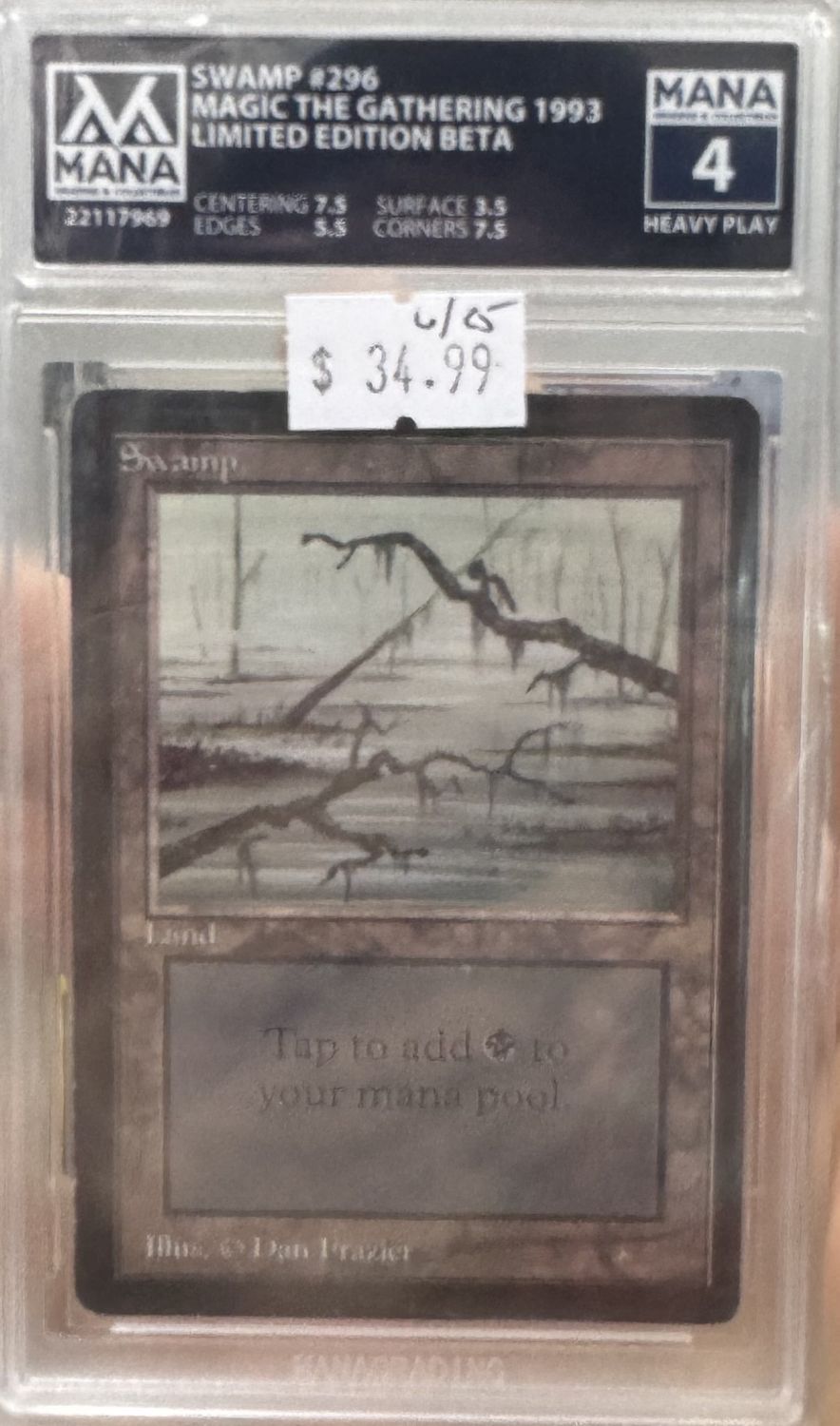 MANA 4 - #296 Swamp LE Beta - (22117969)