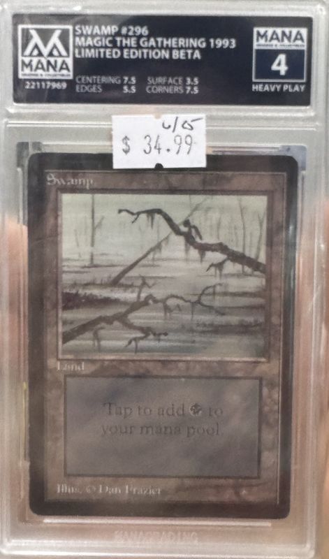 MANA 4 - #296 Swamp LE Beta - (22117969)