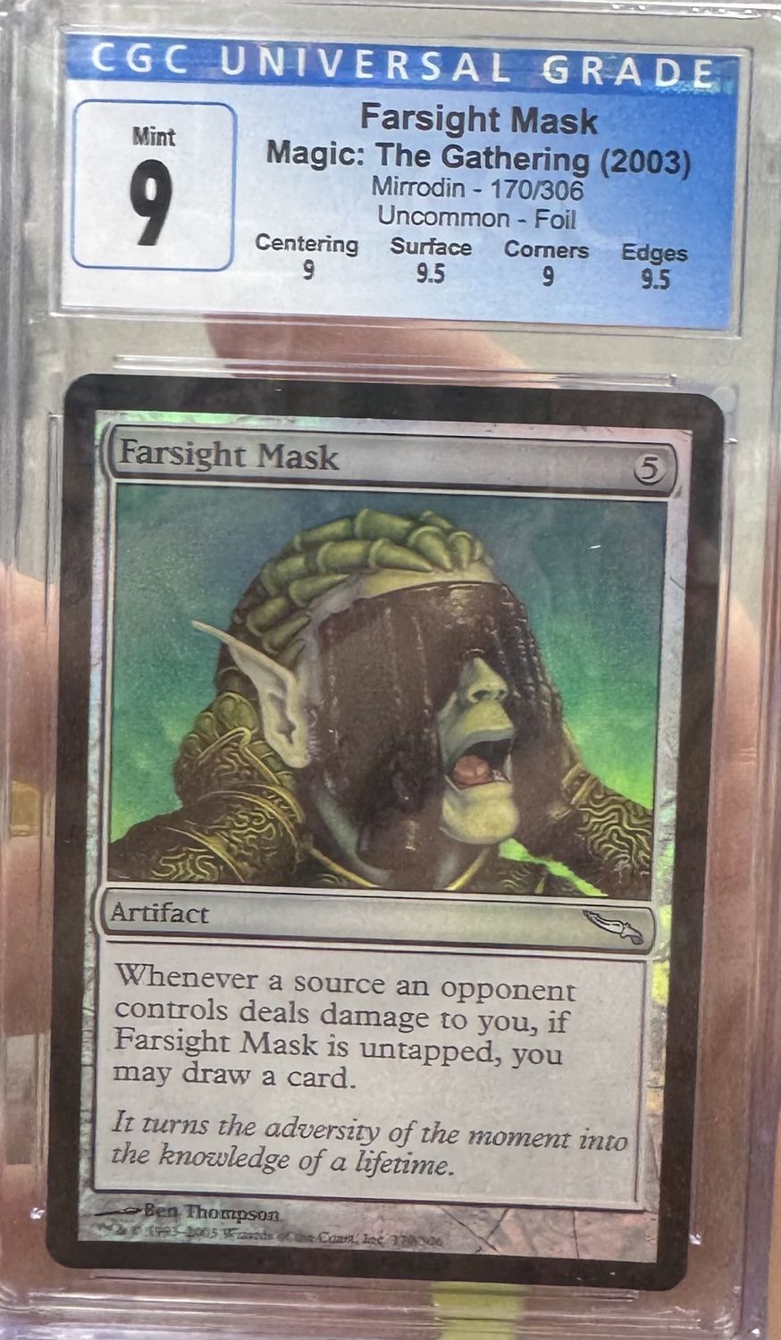 CGC 9 - #170/306 - Farsight Mask - Mirrodin - (3887843271))
