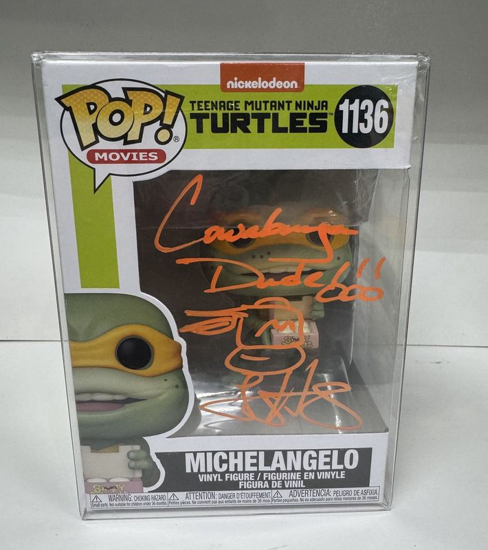 #1136 - Teenage Mutant Ninja Turtles - Michaelangelo (Signed without Authentification) - Johnny Huang - Funko Pop!