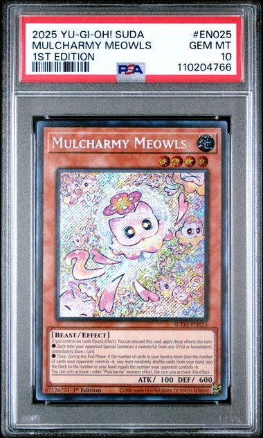PSA 10 - Mulcharmy Meowls 2025 YU-GI-OH! SUDA 1ST Edition (110204766)