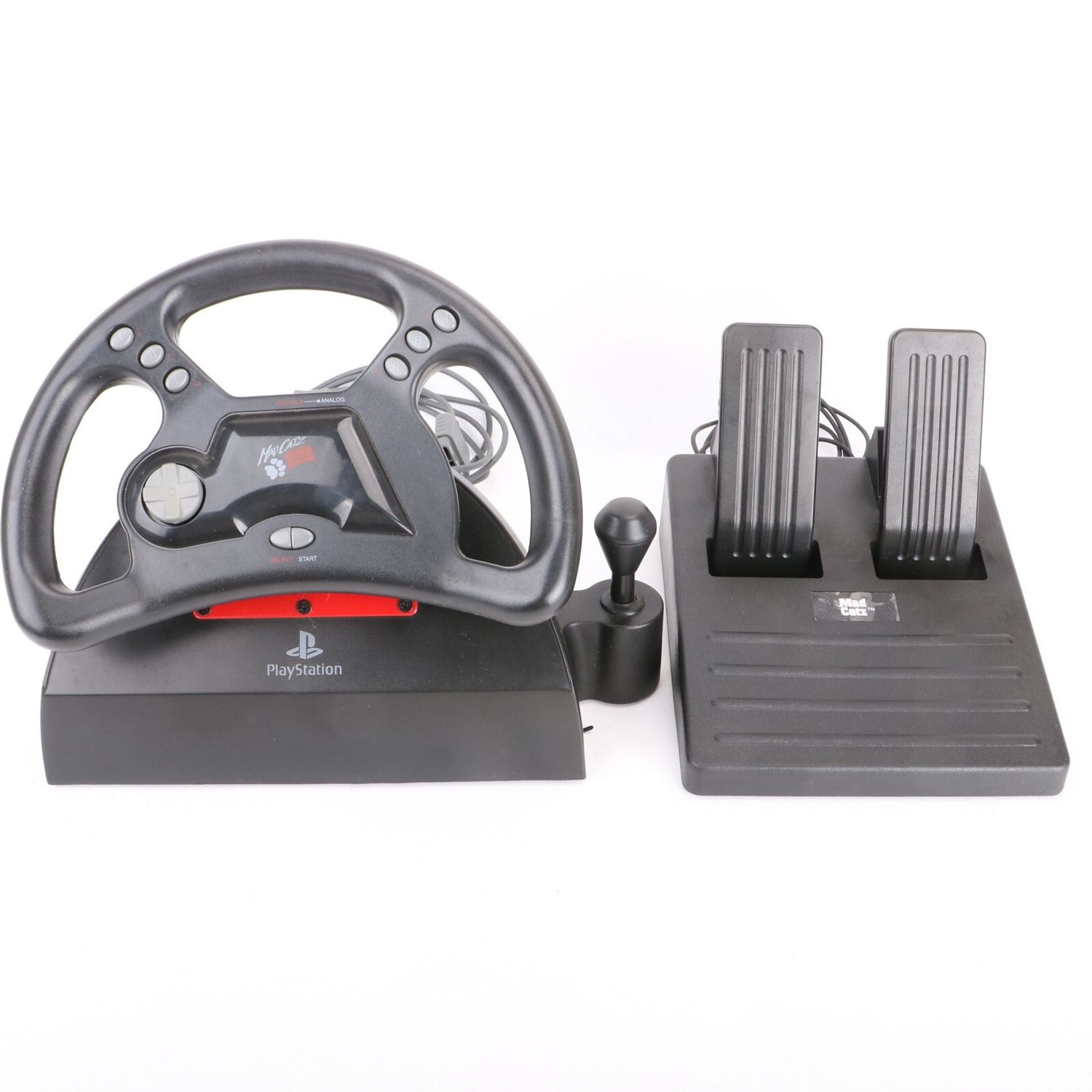 Mad Cats Playstation 1 Racing Wheel with Pedals