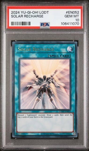 PSA - 10 2024 Yu-Gi-Oh! LODT Solar Recharge #EN052 [106411070]