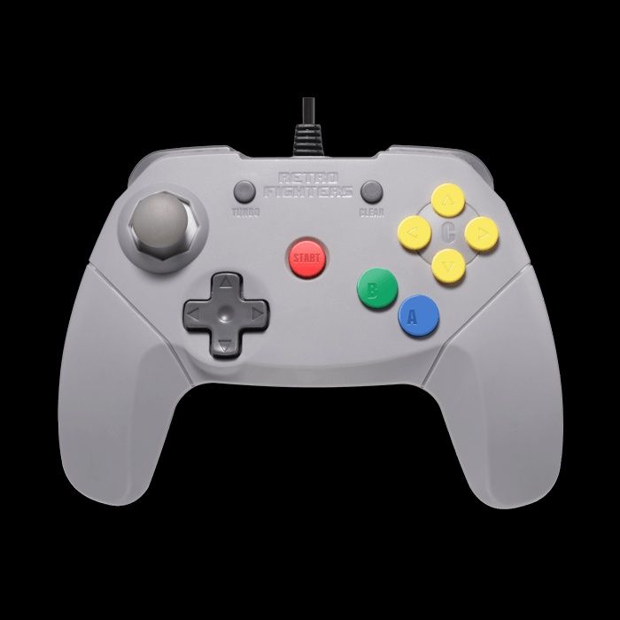 Retro Fighters Brawler 64 Gamepad - Controller - Gray