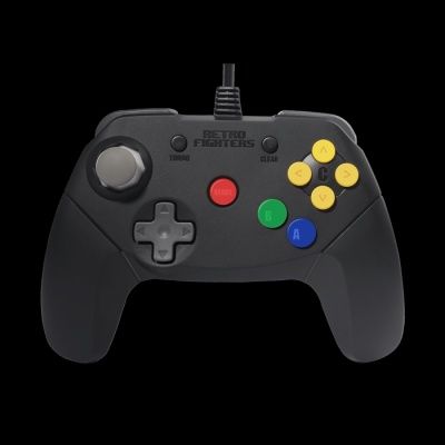 Retro Fighters Brawler 64 Gamepad - Controller - Black