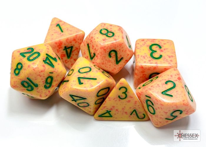 Chessex - Speckled Lotus Polyhedral 7-Die Set - CHX 25312