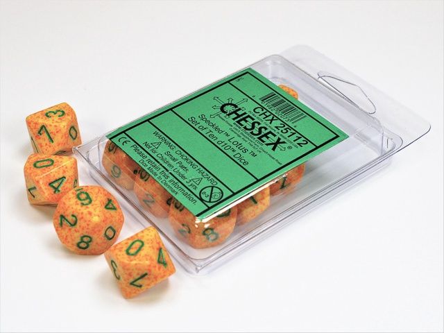 Chessex - Speckled Lotus Set of Ten d10 Dice - CHX 25112