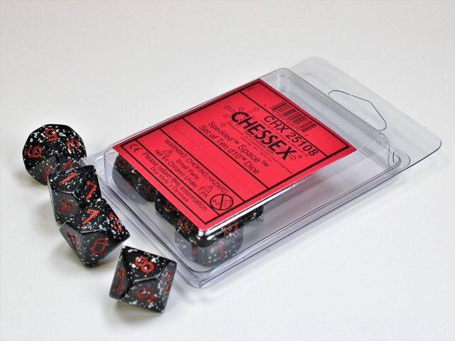 Chessex - Speckled Space Set of Ten d10 Dice - CHX 25108