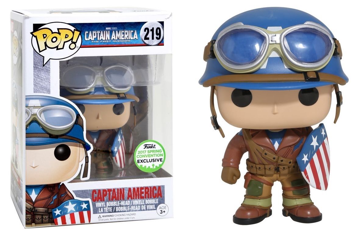 #219 Captain America The First Avenger - Captain America [2017 Spring Convention Exclusive] Funko Pop!