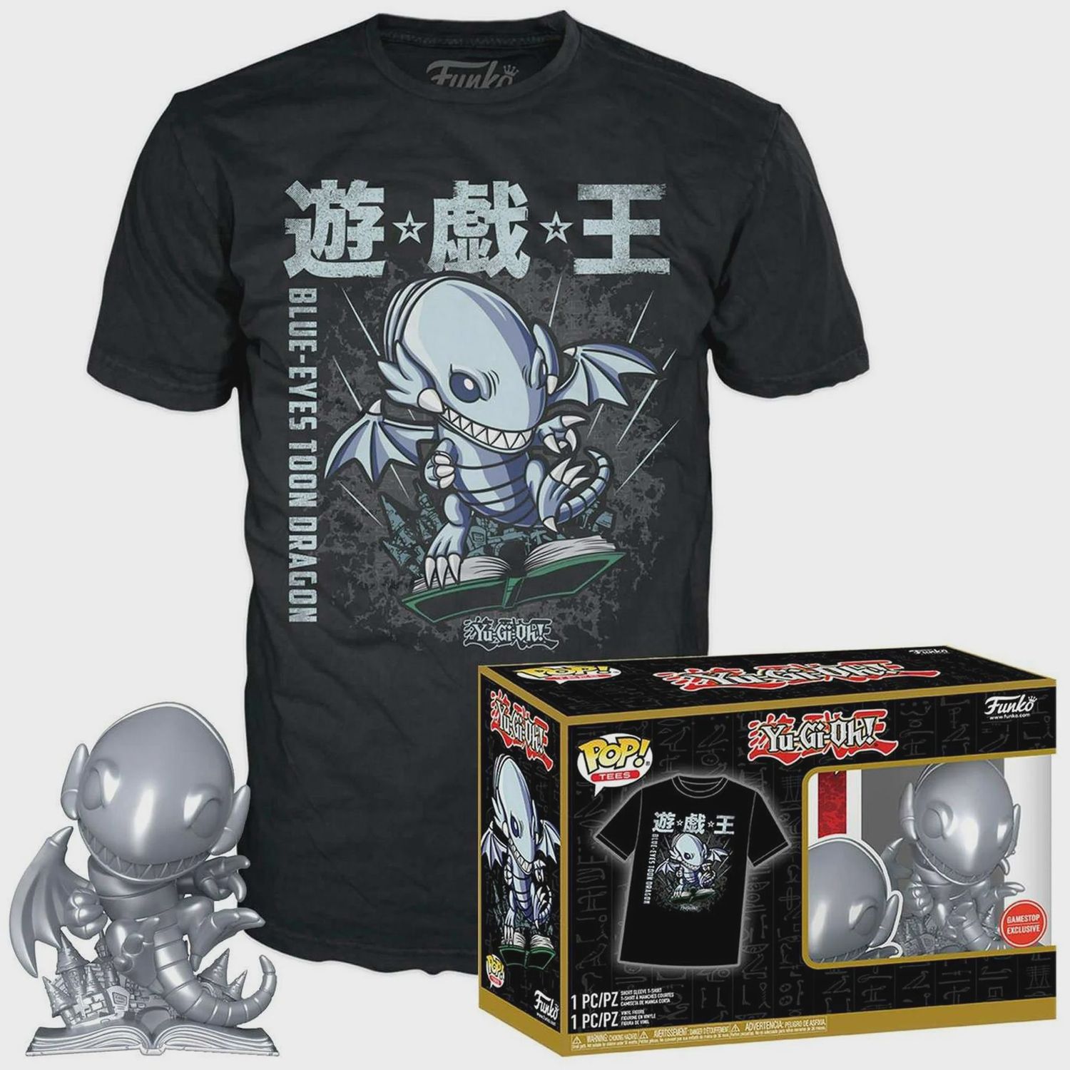 Blue Eyes White Dragon T-Shirt Funko bundle (Gamestop Excl) Funko!