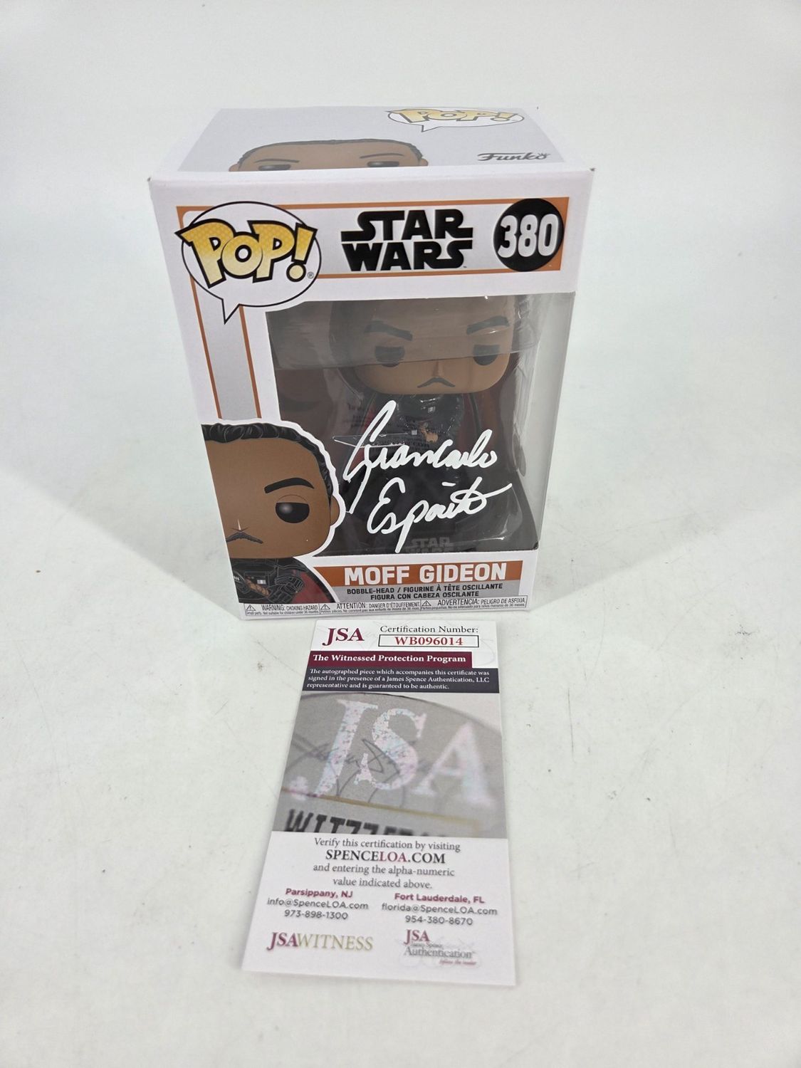 #380 Star Wars - Moff Gideon - Signed by Giancarlo Espacito - Funko Pop!