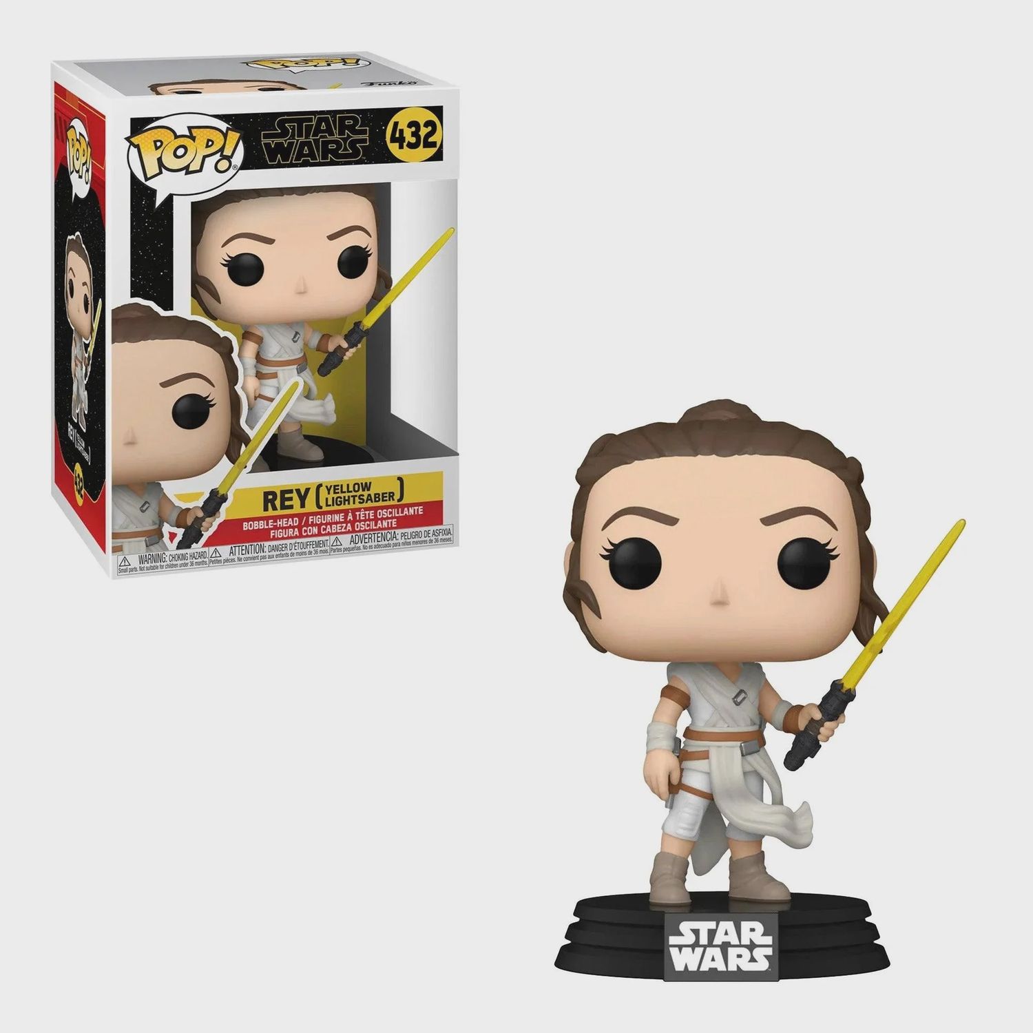 #432 Star Wars - Rey (Yellow Lightsaber) Funko Pop!