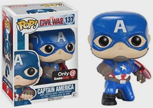 #137 Captain America: Civil War - Captain America - Gamestop Exclusive - Funko Pop!
