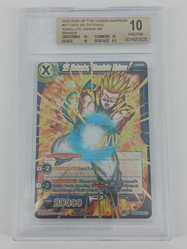 BGS 10 - Dragon Ball Super SS Gotenks Absolute Unison #BT10-033 2020 SR (0014053025)