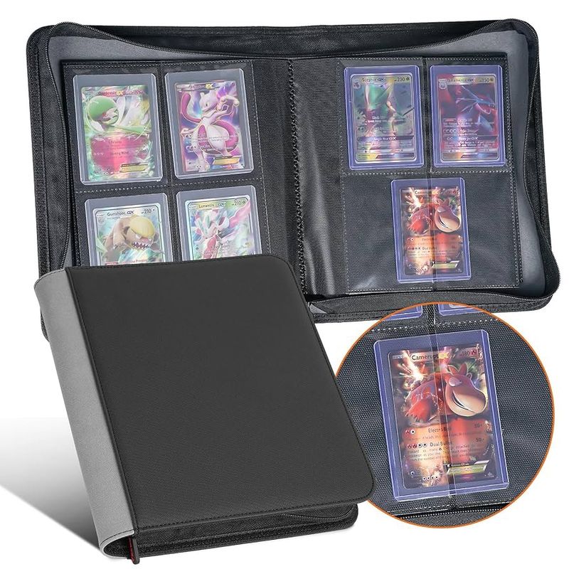Preza Top Loader Binder - Black &amp; Grey