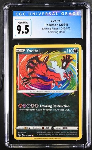 CGC - 9.5 Yveltal Pokemon (2021) Shining Fates - 046/072 (3918694011)