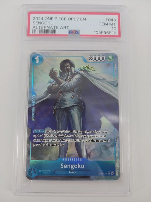 PSA - Gem MT 10 One Piece Op07 EN #046 Sengoku Alternate Art [105696819]