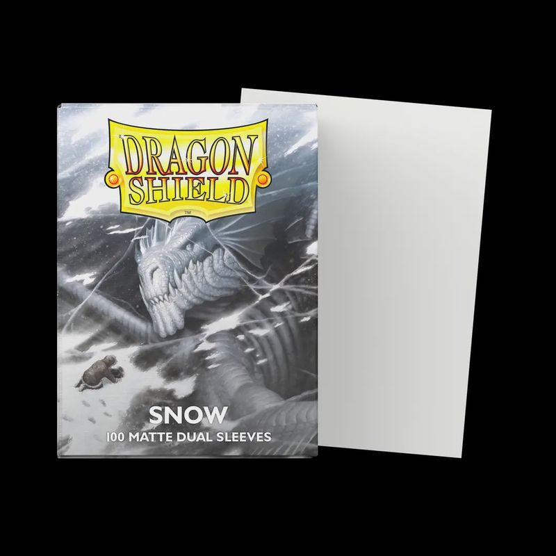 Dragon Shield - Snow - Dual Standard Sized Card Sleeves [100 Count]