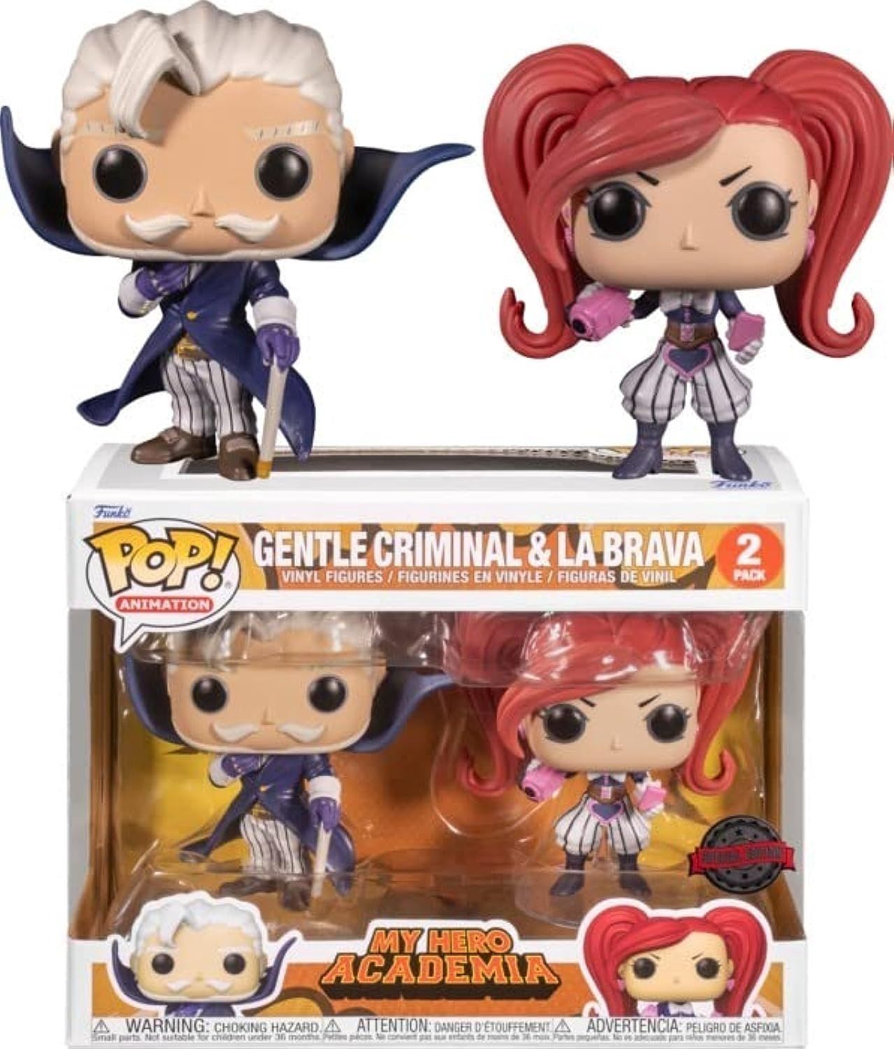 2 Pack - My Hero Academia - Gentle Criminal &amp; La Brava - Anime Expo 2022 Exclusive - Funko Pop!