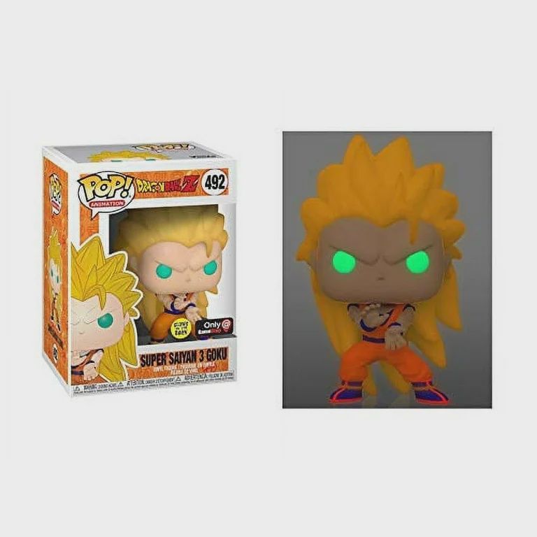 #492 Dragon Ball Z - Super Saiyan 3 Goku (Glow in the Dark) - Gametop Exclusive - Funko Pop!