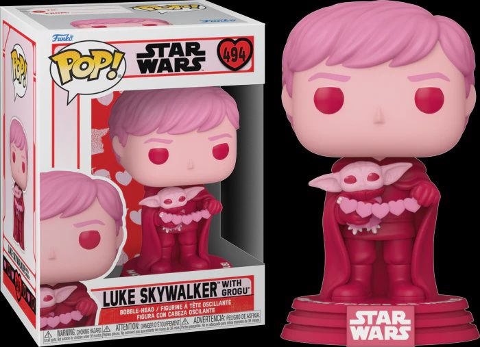 #494 - Star Wars - Luke Skywalker with Grogu - Funko Pop