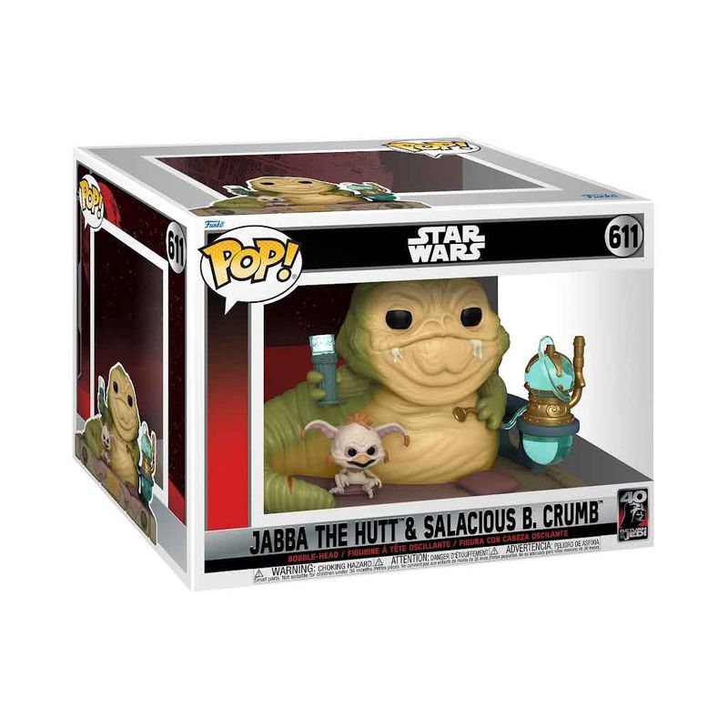 #611 - Star Wars - Jabba the Hutt &amp; Salacious B. Crumb - Funko Pop