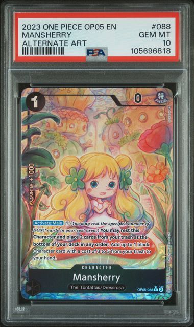 PSA - #088 10 2023 One Piece Op05 EN - Mansherry Alt Art (105696818)