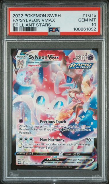 PSA 10 - 2022 Pokemon SWSH FA/Sylveon VMax - Brilliant Stars #TG15 (100861892)