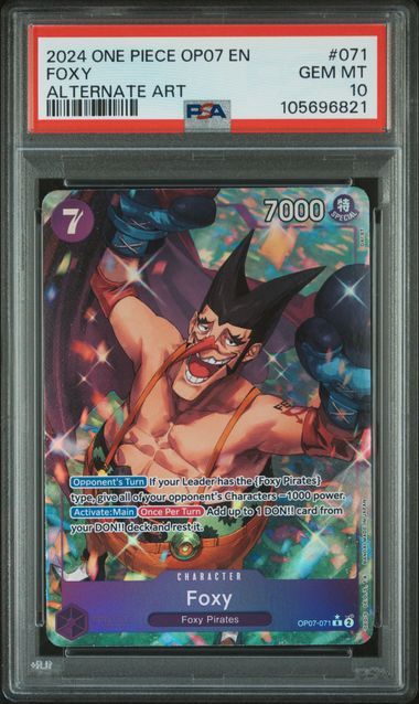 PSA - #071 10 2024 One Piece EN - Foxy OP07 Alt Art (105696821)
