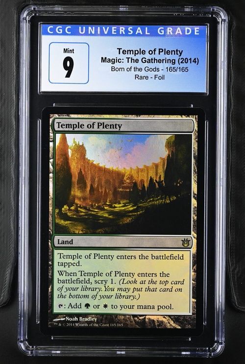 CGC - 9 - Temple of Plenty - Magic: The Gathering (2014) - Born of the Gods 165/165 - Foil [4126393055]