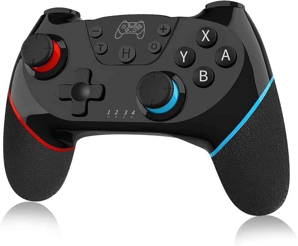 Switch 3rd Party Controller - (Wireless Blue and Red Striped) - Nintendo Swith