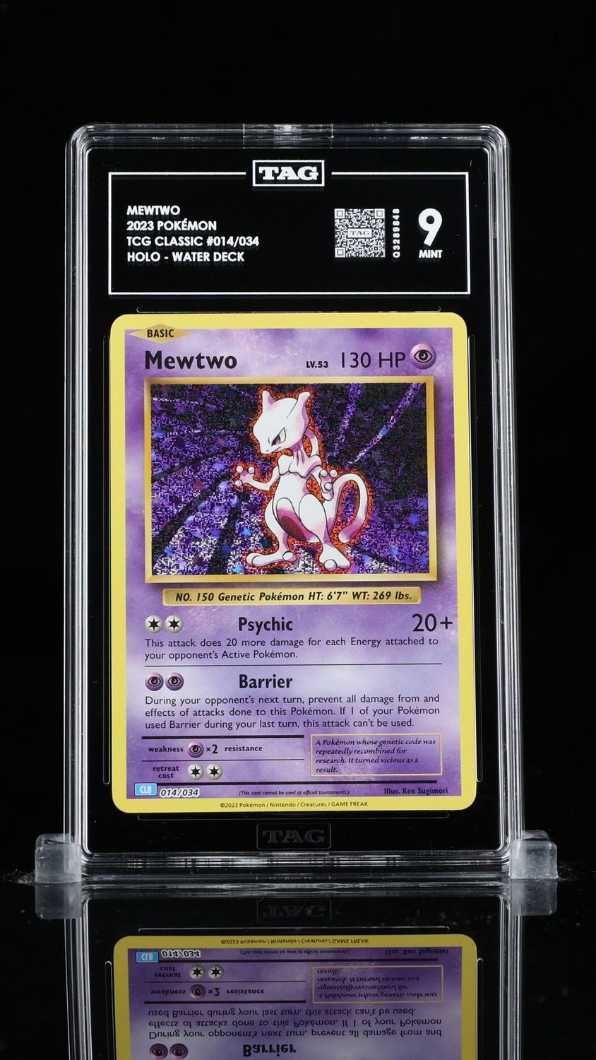 TAG 9 - MEWTWO 2023 POKÉMON TCG CLASSIC #014/034 WATER DECK HOLO (q3289848)