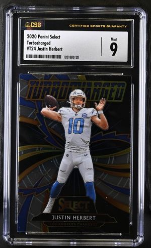 CGC 9 2020 Panini Select Turbocharged Justin Herbert (1021880128)