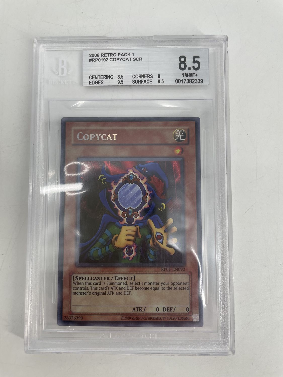 BGS 8.5 - 2008 Yu-Gi-Oh Retro Pack 1 Copycat SCR  (17382339)