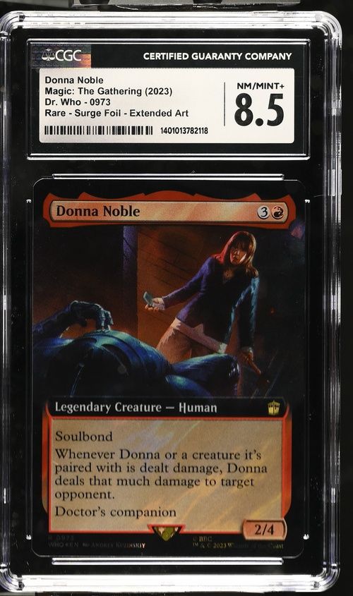 CGC 10 - Donna Noble Magic: The Gathering (2023) Dr. Who - 0973 Rare - Surge Foil - Extended Art (1401013782118)
