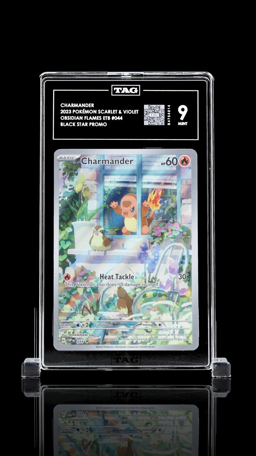 TAG 9 - CHARMANDER 2023 POKÉMON SCARLET &amp; VIOLET BLACK STAR PROMOS #044 OBSIDIAN FLAMES ELITE TRAINER BOX (s4754014)
