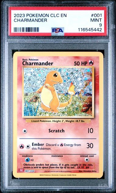PSA 9 - 2023 Pokemon CLC EN Charmander #001 [116545442]