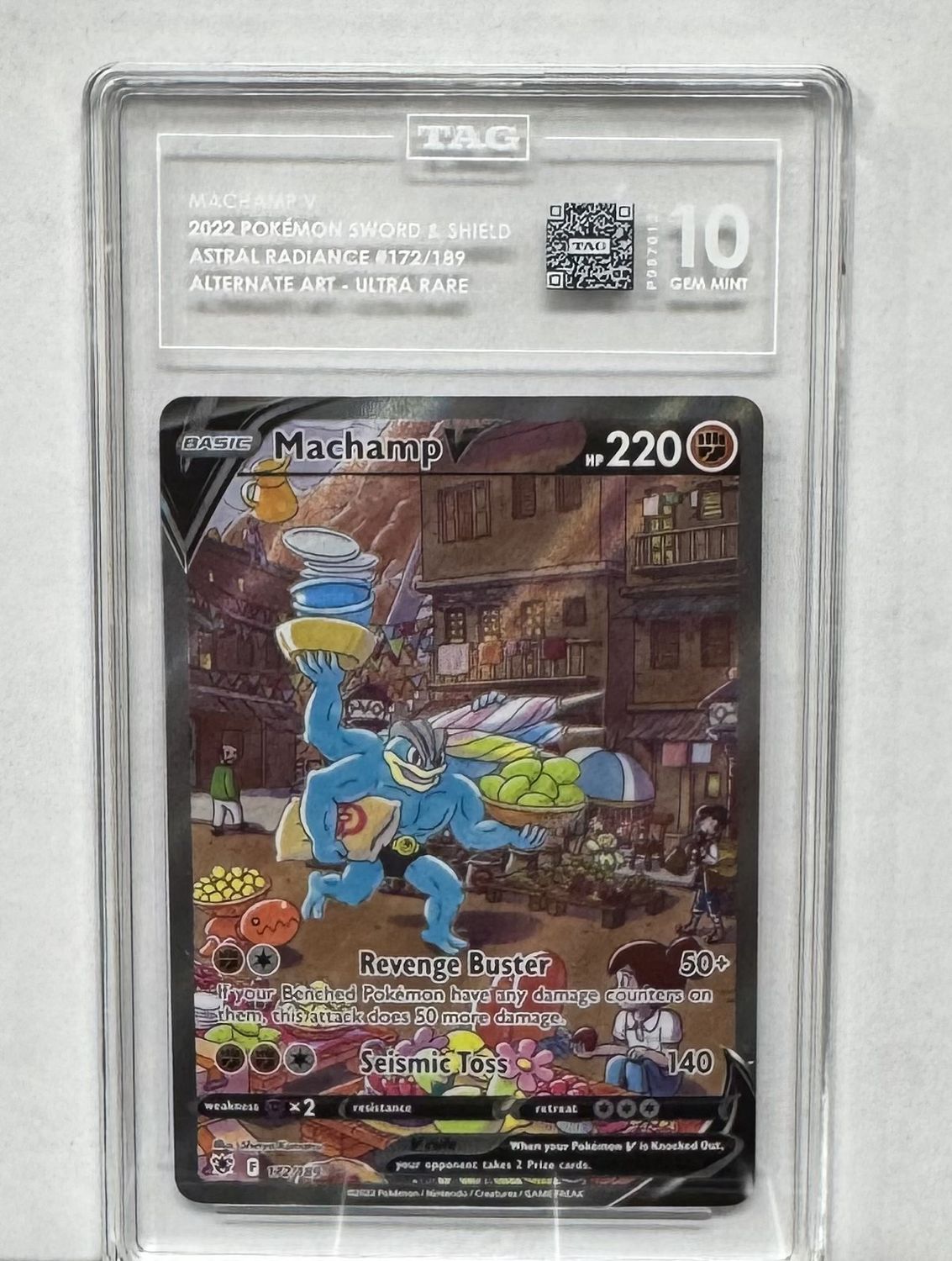 TAG - 10 - Machamp V - 2022 Pokemon - Sword &amp; Shield - Astral Radiance - #172/189 - Alternate Art - Ultra Rare - [P9870127]