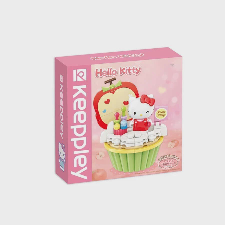 Sanrio Qman Keeppley Kuppy Blocks Hello Kitty Apple Cupcake