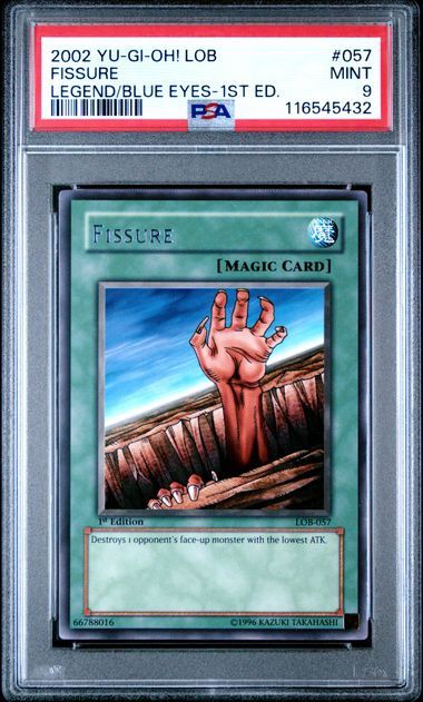 PSA - 92002 Yu-Gi-Oh! LOB Fissure Legend/Blue Eyes - 1st Ed [116545432]