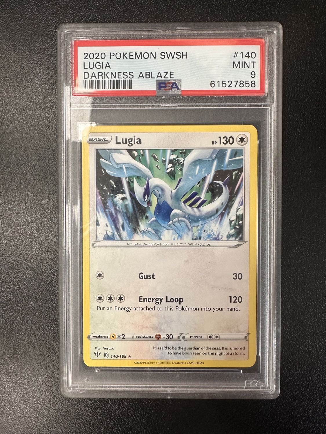 PSA - 9 2020 Pokemon SWSH Lugia Darkness Ablaze - [61527858]