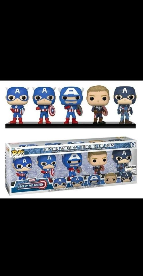 5 Pack - Captain America Through the ages - Funko Pop!