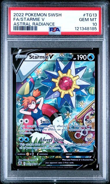 PSA - 10 2022 Pokemon SWSH FA/Starmie V Astral Radiance TG13/TG30 [121348185]