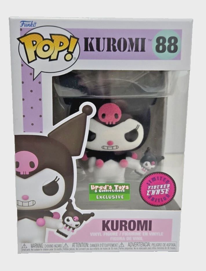 #88 Kuromi - Kuromi (Flocked) - Brad&#39;s Toys Exclusive/ Chase - Funko Pop!