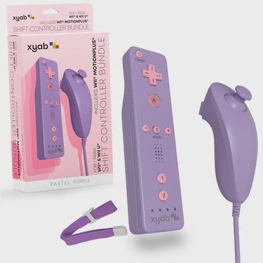 Pastel Purple - Nintendo Wii Nunchuk + Controller Combo
