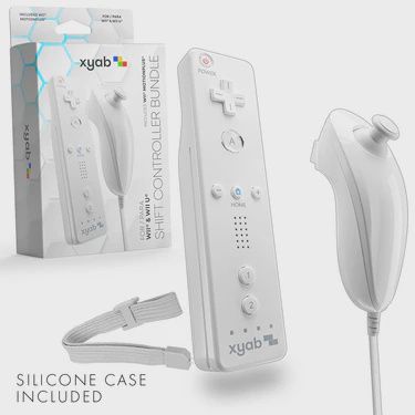 White - Nintendo Wii Nunchuk + Controller Combo