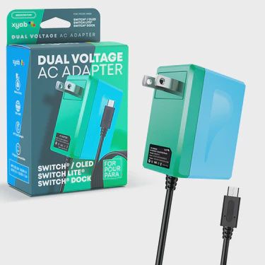 Green &amp; Blue - Dual Voltage Switch AC Adapter for OLED/Lite/Dock