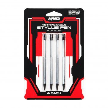 Nintendo 3DS Retractable Stylus Set of 4 - KMD