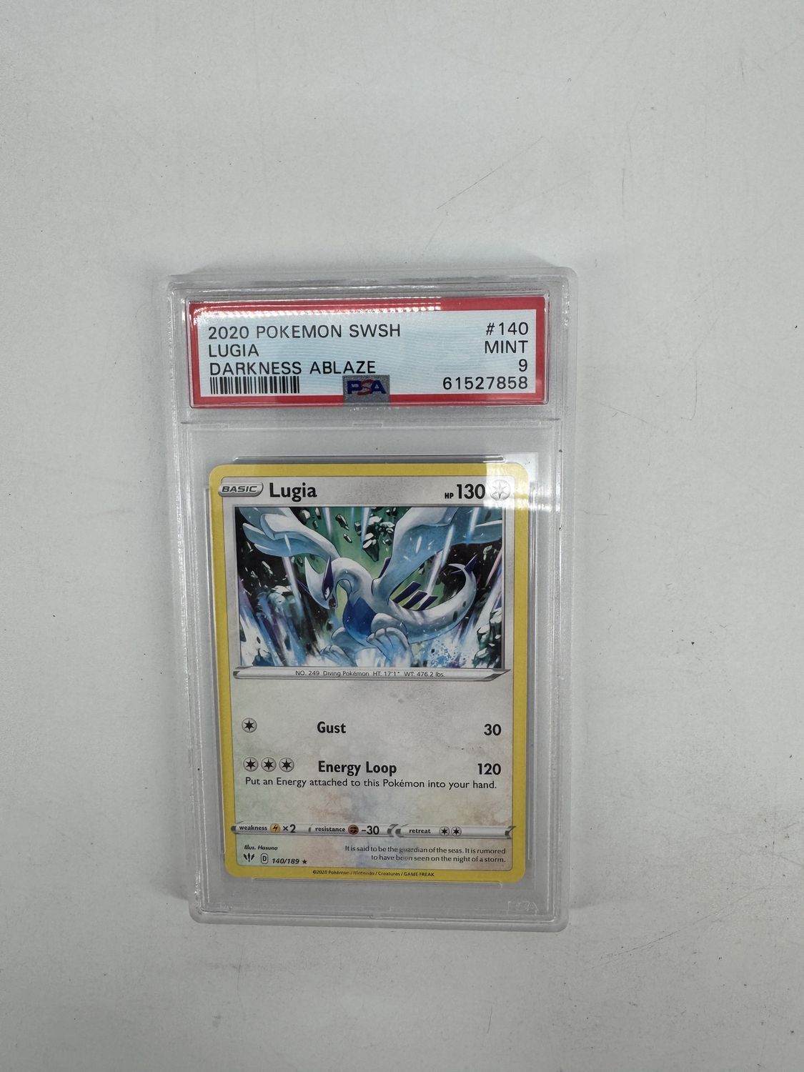 PSA 9 - 2020 Pokemon SWSH Lugia Darkness Ablaze #140 (61527858)