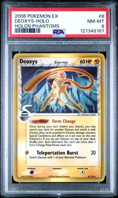 PSA 8 - 2006 Pokemon EX Deoxys-Holo Holon Phantoms #6 (121348167)